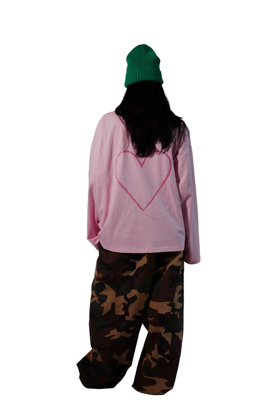 "First drawing" Oversized Longsleeve T-shirt