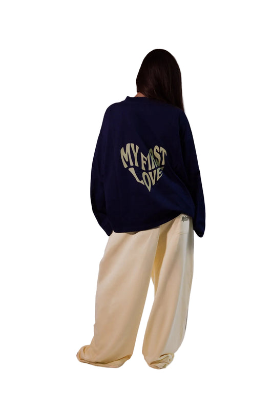 "Your Heart On My Back" Oversized Longsleeve T-shirt