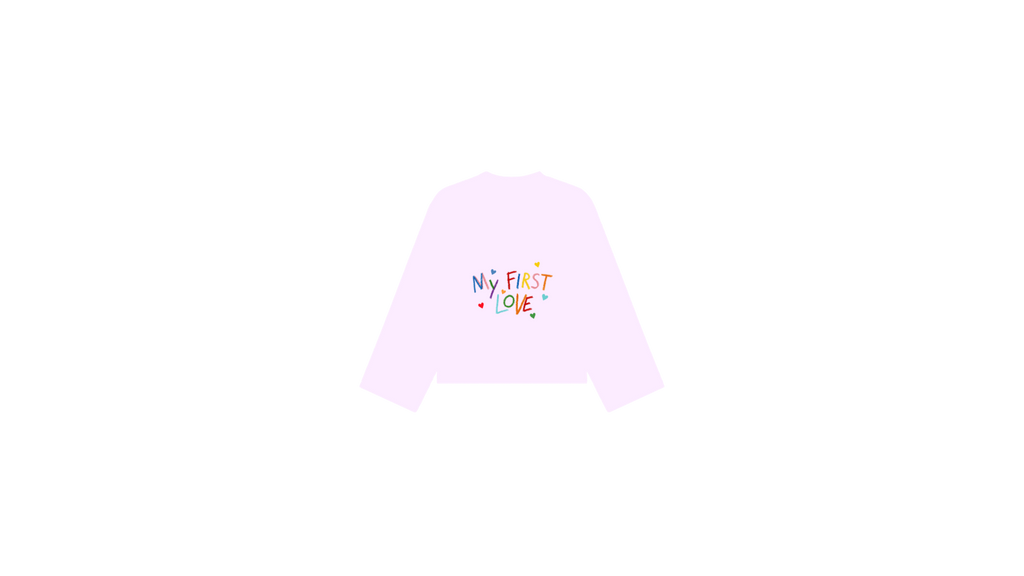 Handwritten Cotton Oversize Long Sleeve