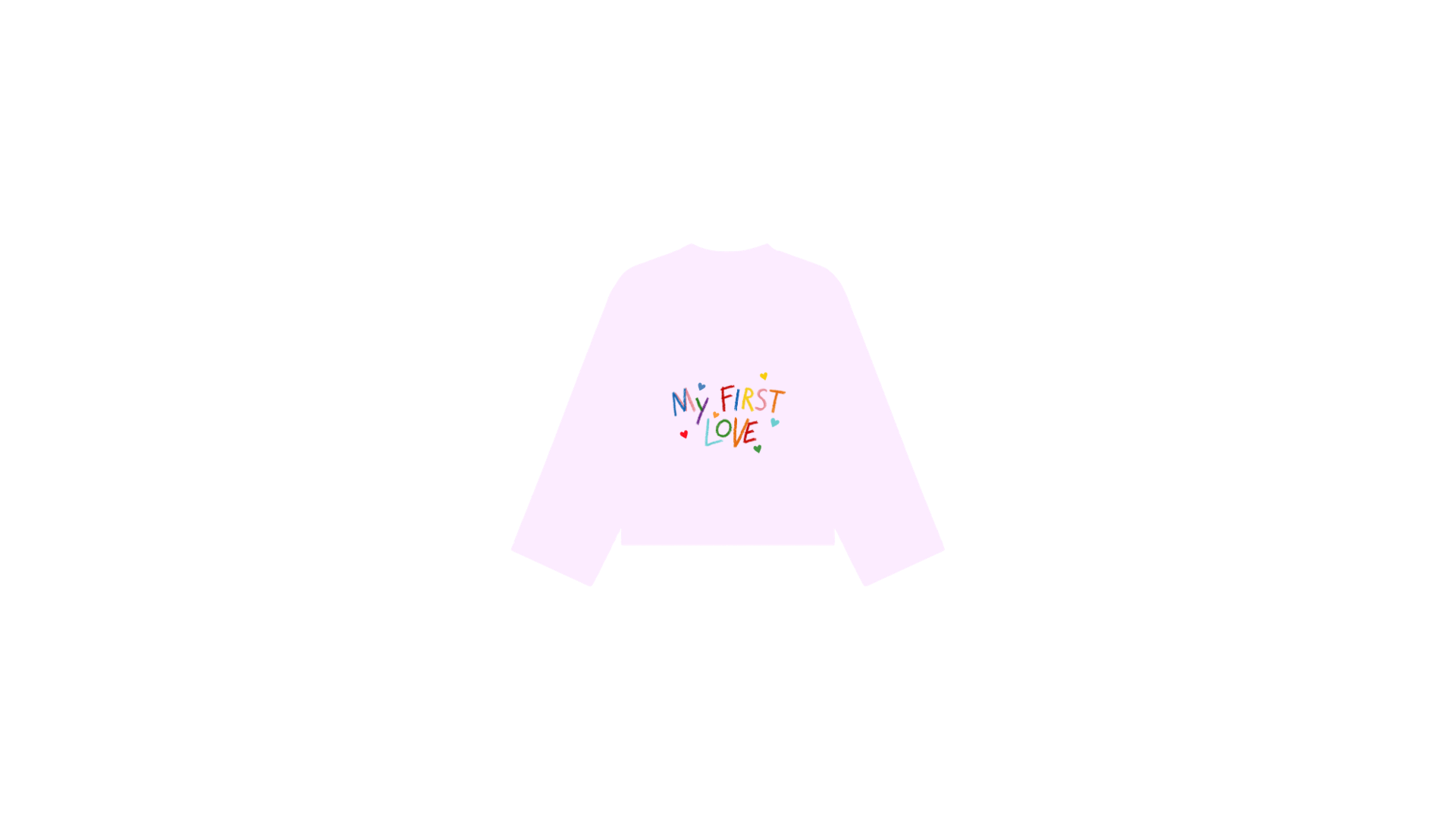 Handwritten Cotton Oversize Long Sleeve