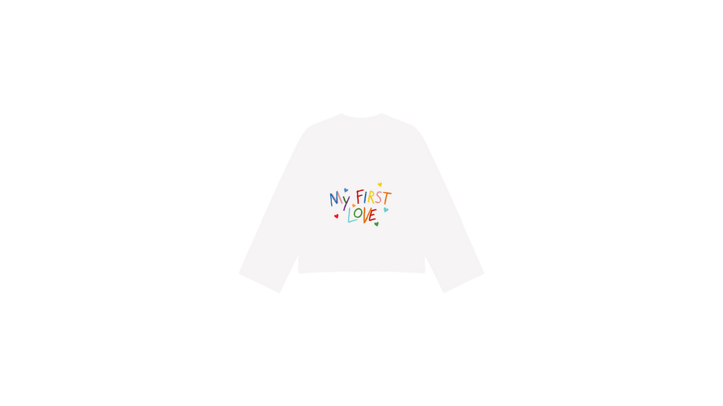 Handwritten Cotton Oversize Long Sleeve
