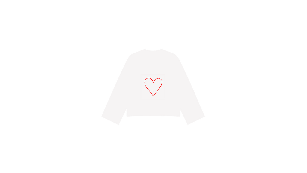 Handwritten Cotton Oversize Long Sleeve