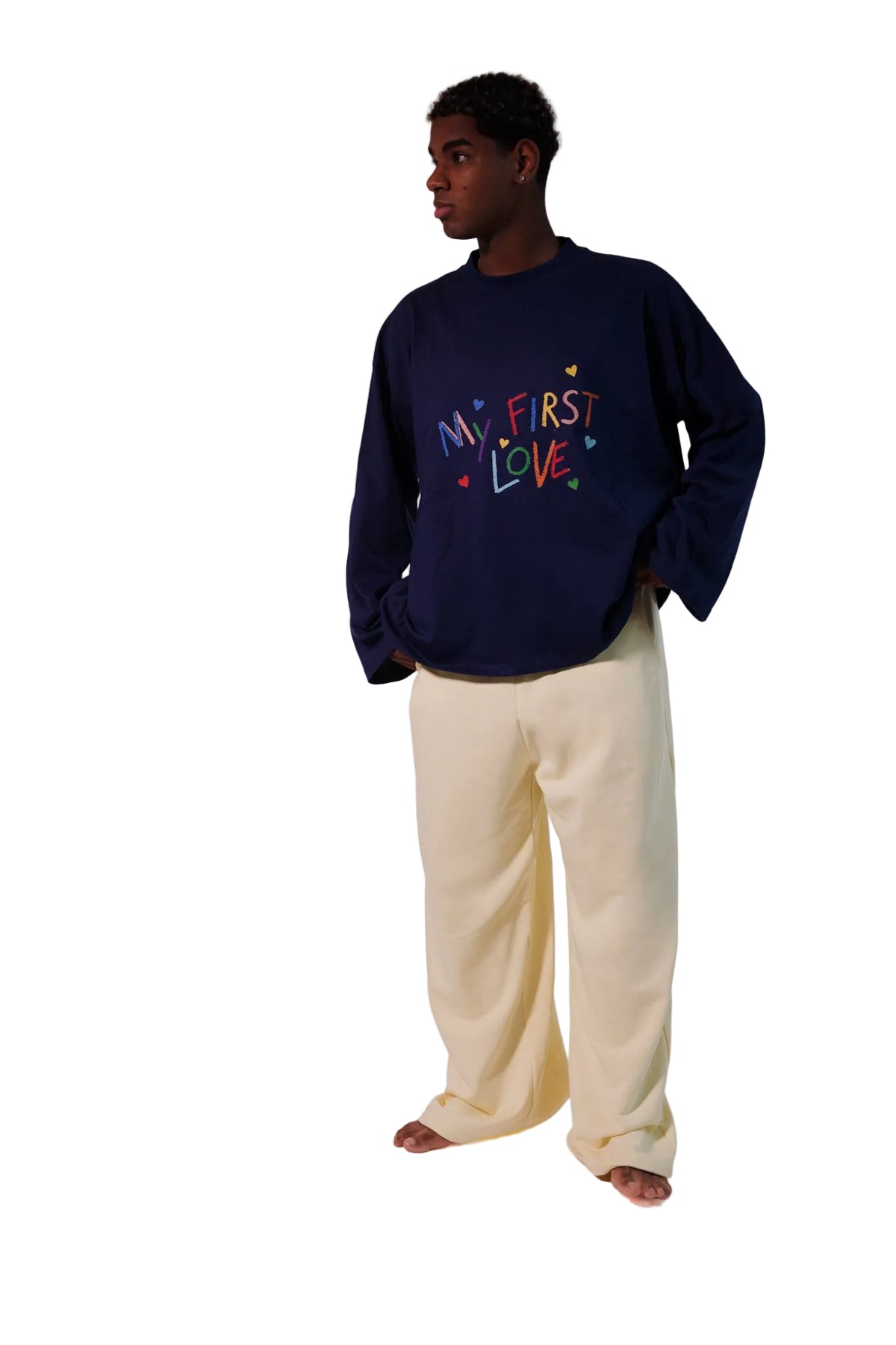"First drawing" Oversized Longsleeve T-shirt