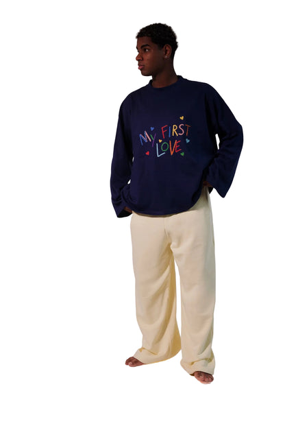 "First drawing" Oversized Longsleeve T-shirt