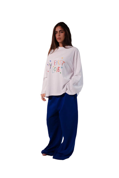 "First drawing" Oversized Longsleeve T-shirt