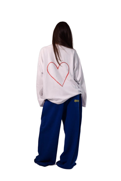 "First drawing" Oversized Longsleeve T-shirt