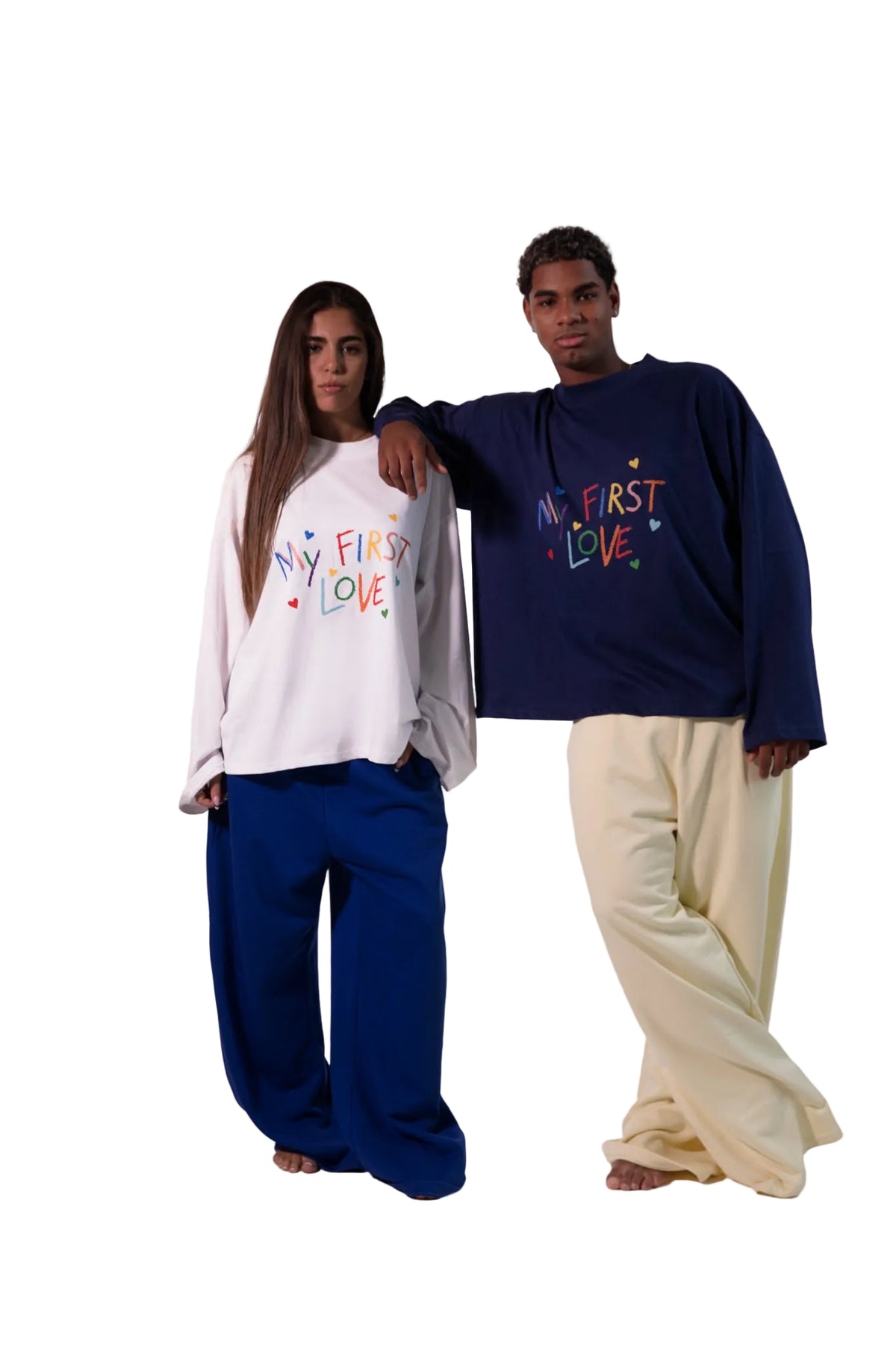 "First drawing" Oversized Longsleeve T-shirt