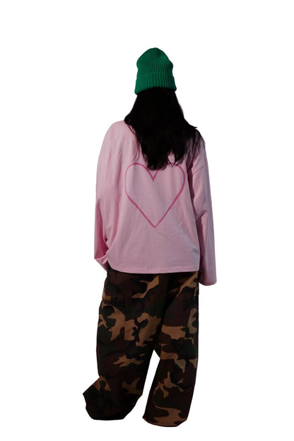 "First drawing" Oversized Longsleeve T-shirt