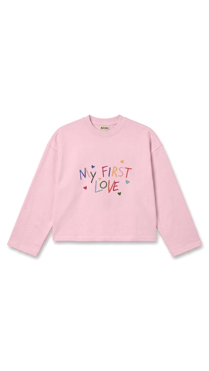 "First drawing" Oversized Longsleeve T-shirt